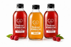 Doktor Kombucha 3x 500 ml - 2x Malina 1x Med
